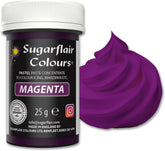 Sugarflair Pasta Colorant Alimentaire Magenta Pastel, Colorant Alimentaire pour Pâtes, Fondant et Massepain, Couleurs Spectrales Concentrées - 25g