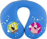 Bob Esponja Oreiller cervical Bob l'éponge pour enfants. Voyage super confortable, bleu Oreillers de voyage Naty Shop Oreiller cervical