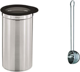 Boîte à café RÖSLE avec couvercle, acier inoxydable 18/10, 10 cm et doseur à café, cuillère à café de haute qualité pour un dosage facile du café moulu, acier inoxydable 18/10, 17 x 3,7 x 2,7 cm, argent Boîtes de conservation Naty Shop Conditionnement Taille de la boîte