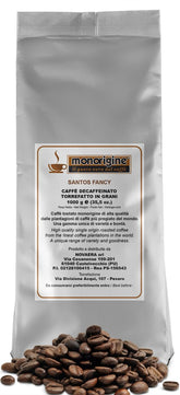 Boabe de cafea Santos Fancy, decofeinizate, 1 kg