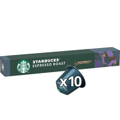 STARBUCKS Espresso Roast de Nespresso, Dunkle Röstung, Kaffeekapseln 10 x 10 (100 Kapseln)