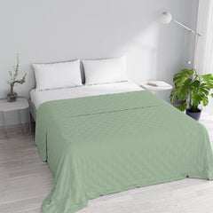 Linge de lit italien couette d'été CHIC, microfibre, DOUBLE 250X250Cm, vert clair Couettes et couettes Naty Shop