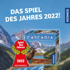 Kosmos 682590 Cascadia - Au cœur de la nature, jeu de l'année 2022, jeu de société avec éléments en bois, jeu familial pour 1 à 4 joueurs à partir de 10 ans, jeu de société