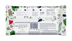 Lingettes humides Kindii Natural Balance pour bébés – (1 x 60 pcs.) Lingettes humides pour bébés et enfants – Protectrices, Aloe Vera, Parfum délicat – 60 pcs.