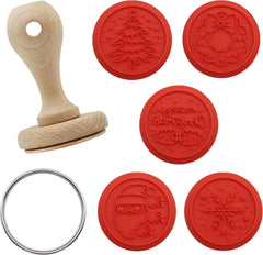 Lot de 7 tampons de gaufrage pour biscuits de Noël C'est Noël