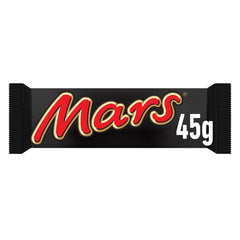 Tablettes de chocolat Mars, caramel, chocolat, 1 paquet de 5 barres (1 x 225 g)