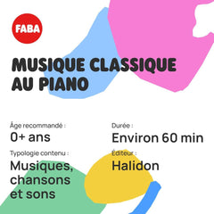 - Personnage sonore, musique classique pour piano, jouet, contenu pédagogique pour les enfants à partir de 0 ans, version française, FFF30013 Jouets Bebe Naty Shop