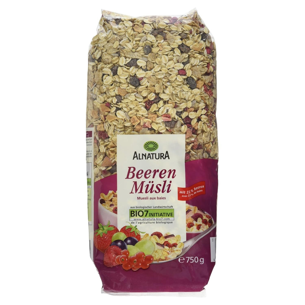 Muesli bio aux fruits des bois, 750g