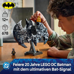LEGO DC Batman: Batman Logo - Superhelden Spielzeug mit Minifiguren - Kreativer Modellbau für Jungen und Mädchen - DIY Deko für Kinderzimmer - Geschenk für Fans ab 12 Jahren - 76330