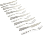 Service à steak Weber Deluxe, 6 pièces, design monobloc en acier inoxydable, poignée ergonomique extra tranchante Cuisine Naty Shop