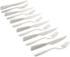 Service à steak Weber Deluxe, 6 pièces, design monobloc en acier inoxydable, poignée ergonomique extra tranchante Cuisine Naty Shop