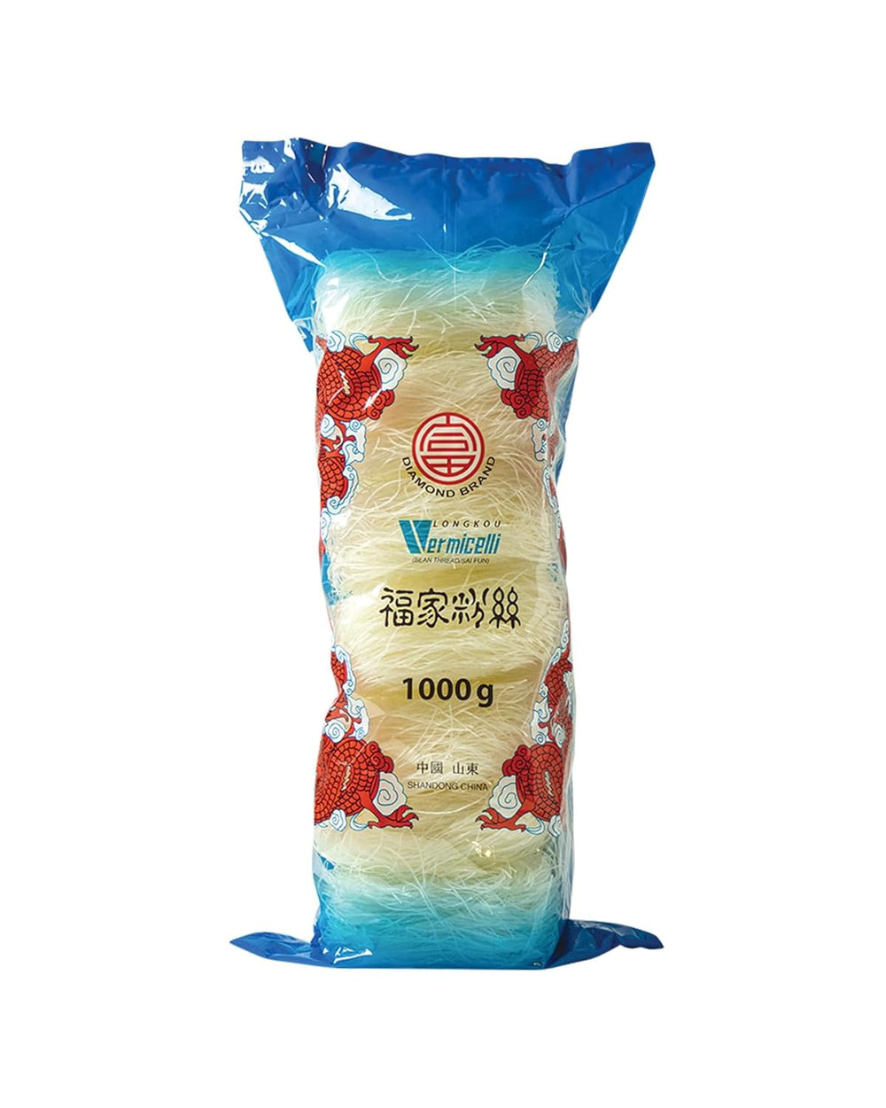 Nouilles en verre DIAMOND, nouilles en verre longues, naturellement végétaliennes et sans gluten - 1 x 1 kg