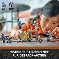 LEGO Star Wars: The Mandalorian Hinterhalt auf Mandalore Battle Pack, Abenteuer-Bauspielzeug für Kinder, Action-Spielset zum Sammeln, Geschenkidee für Jungen und Mädchen 75373