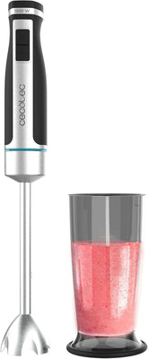 Cecotec Batteur à main Powergear 1500 - Klingen Aus Titanium Beschichtung, 21 Geschwindigkeitsstufen, 1500 W, Inklusiv Glas Mit Deckel. (Schwarz Und Edelstahl, XL) Cuisine Naty Shop 1 Zubehör