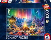 Schmidt Spiele 59787 Foc de tabără romantic sub un cer înstelat, puzzle jigsaw 1000 piese Puzzle Naty Shop Titlu implicit
