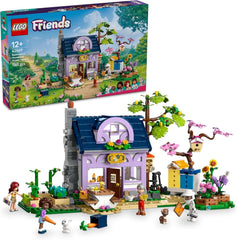 LEGO Friends House and Flower Garden L'Apiculteur, ensemble de construction, ensemble de jeu nature, cadeau pour les filles de 12 ans et plus, ensemble de modèles à construire, 4 figurines et figurines d'animaux, chat et lapin 42669 Ensembles de construction Besuche den LEGO-Store Default Title