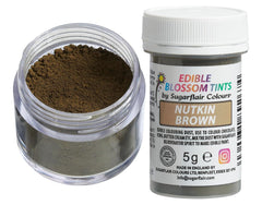 Sugarflair Blossom Tint Dust Nutkin Brown - Colorant alimentaire en poudre pour décorations de gâteaux, fondants, glaçages, chocolat, crème au beurre, macarons et plus - 5g