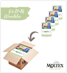 Couches Bio Pure & Nature Taille 6 XL (17-28kg) Boîte Mensuelle 84 Couches Bio