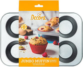 Plateau 6 Muffins Jumbo Ø 9 Cm - 34 X 22 X 4,5 cm Moules et plaques à pâtisserie Naty Shop