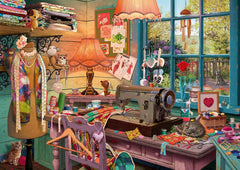 Schmidt Spiele 59654 Puzzle secret, Dans la salle de couture, puzzle 1000 pièces Puzzle Naty Shop