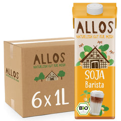 Allos Sojadrink Barista Schuimend voor veganistische koffie Lactosevrij