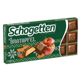 Schogetten Édition hiver aux pommes mûres I Barre de chocolat 100g I au chocolat au lait et en morceaux individuels pratiques