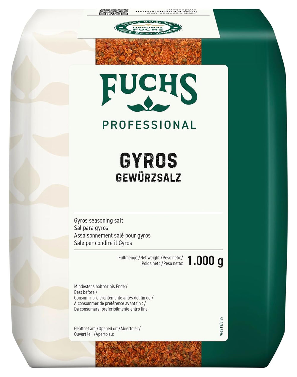 - Gyros Gewürzsalz | Gewürz für griechische Fleisch-Gerichte | Qualité professionnelle pour grossistes | Sac recyclable de 1 kg