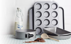 Plaque de cuisson à muffins Kitchen Craft, couvercle antiadhésif, peut contenir 12 muffins, 35 cm x 27 cm Naty Shop