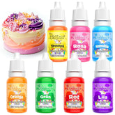 Colorant alimentaire en gel - Fidton 7 couleurs colorant alimentaire hautement concentré, décorations de gâteaux fondants comestibles, colorant alimentaire pour œufs, beignets, macarons - 10 ml