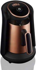 Arzum Okka Minio Cafetière turque, Moka, 1 à 4 tasses, pot en acier inoxydable de 300 ml, protection contre les déversements, système de brassage intelligent, pot lavable, 480 W, cuivre
