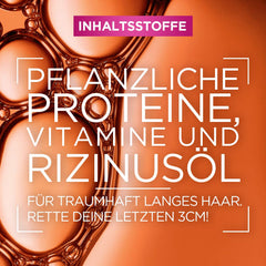 L'Oréal Paris Masque Capillaire Anti Fourches Elvital pour cheveux longs et abîmés, Soin à rinçage intensif, Aux vitamines végétales et à l'huile de ricin, Masque Super Constructeur Dream Longueur, 1 x 300 ml Naty Shop Masque Capillaire