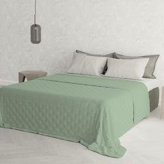Linge de lit italien couette d'été CHIC, microfibre, DOUBLE 250X250Cm, vert clair Couettes et couettes Naty Shop