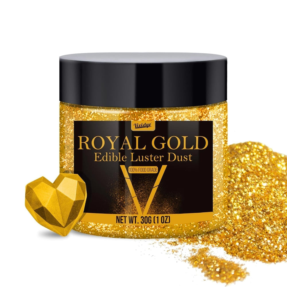 Poudre de paillettes comestibles, différentes couleurs, 30 grammes Naty Shop Royal Gold