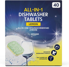 Tablettes pour lave-vaisselle tout-en-un, citron, 40 tablettes Naty Shop Kitchen Detergents