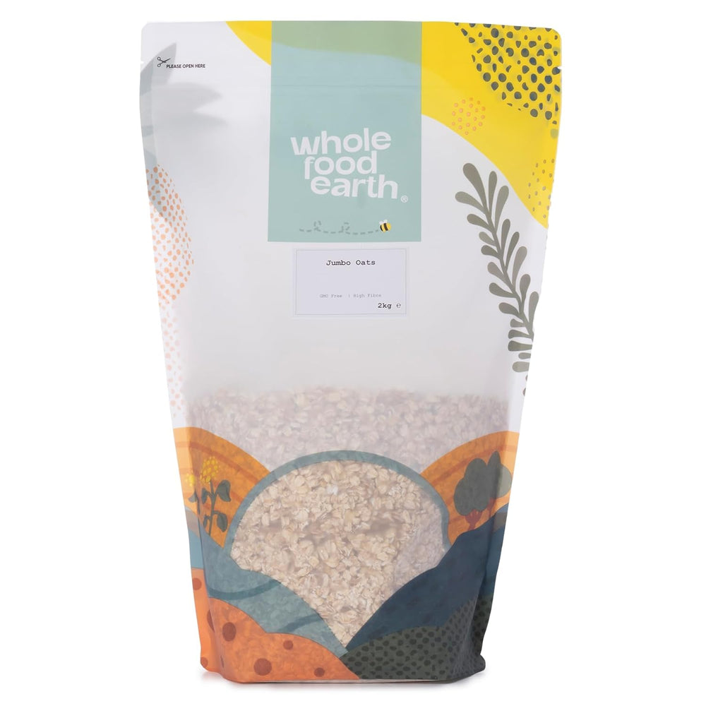 Gruau Jumbo Wholefood Earth - Sans OGM - végétalien - sans produits laitiers - sans sucre ajouté 2 kg