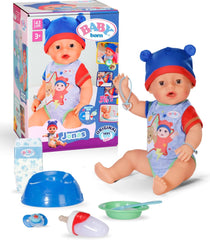 BABY Born Jonas - poupée 43 cm - 10 fonctions dont accessoires et matelas - Fonctionne entièrement sans piles - Convient aux enfants à partir de 3 ans