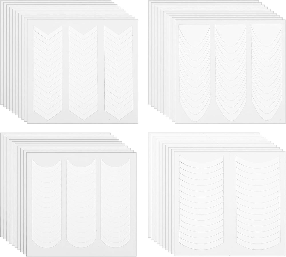 1620 pièces French Schablonen Nails,French Nail Schablone,Maniküre Schablonen,Selbstklebende Nail Art Sticker Frenchs For DIY Nageldesign Maniküre Dekoration Nageldesign Zubehör