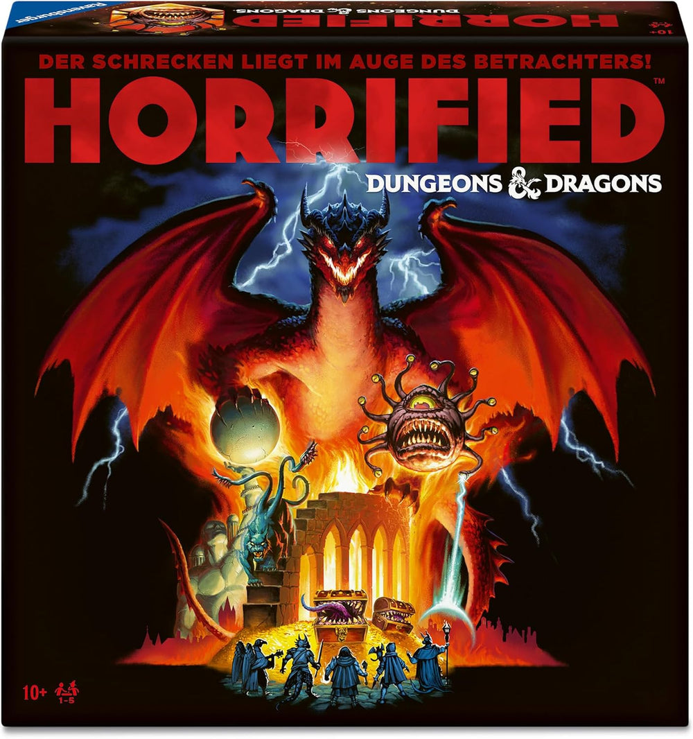 Ravensburger 24755 - Horrified Dungeons & Dragons - Jeu de société coopératif à partir de 10 ans pour des soirées de jeux entre amis ou en famille pour 1 à 5 fans d'Horrified et D&D, édition allemande