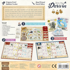 Désolé, nous sommes français, Darwin's Paths, jeu familial, nominé pour le jeu de l'année 2024, 2 à 5 joueurs, 8 ans et plus, 30 minutes, allemand