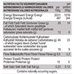 Biscuits végétaliens aux amandes et au caramel salé – Emballés individuellement, sans gluten, sans soja, avoine biologique aux amandes – 12 x 50 g Multipack (lot de 2)