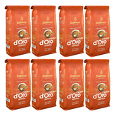 Café Crema d'Oro Intensa, café moulu, café torréfié, grains entiers, café en grains, 8 x 1000 g