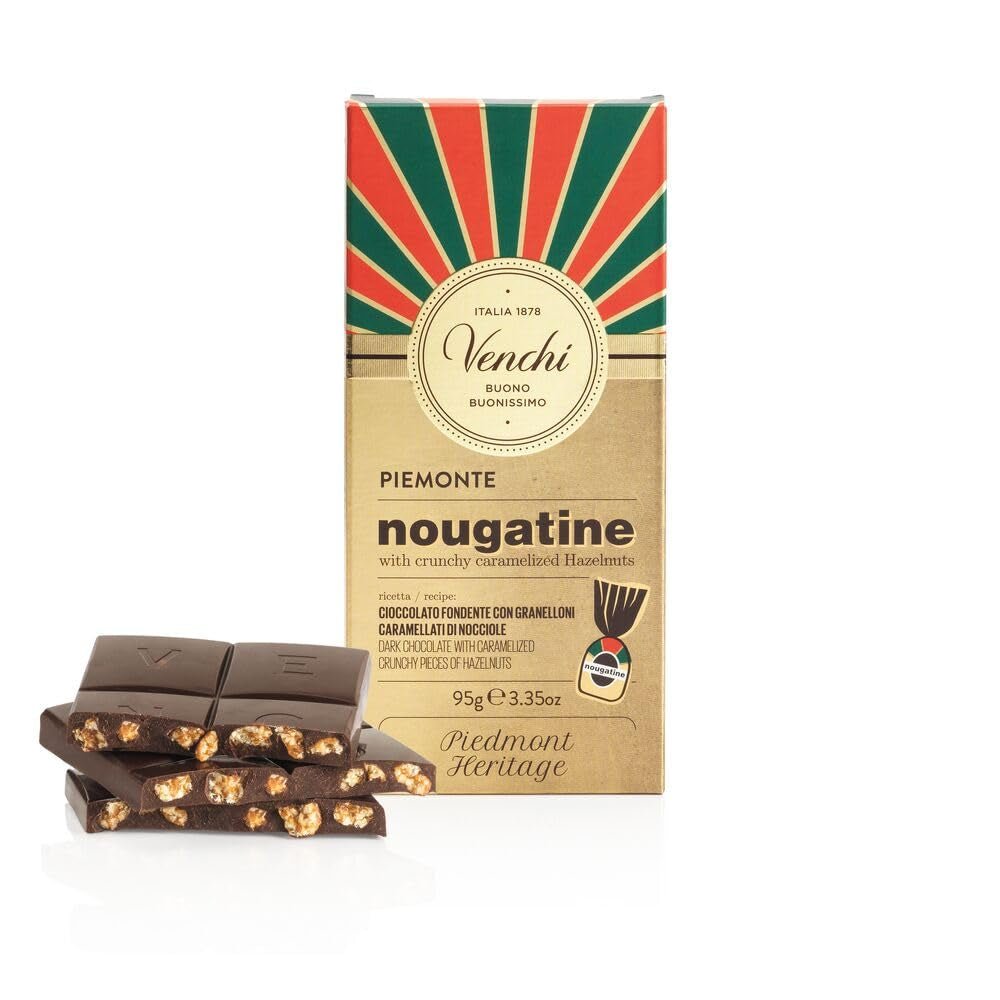 Ciocolată cu lapte Venchi cu alune de pădure piemonteze IGP întregi, 100g – fără gluten