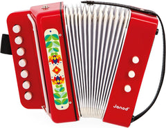 Janod - Accordéon Gioia - Instrument de musique pour enfants - Jeux de rôle et éducation musicale précoce - Avec sangle - Dès 3 ans, J07654 Jucarii Bebe Naty Shop Titre par défaut