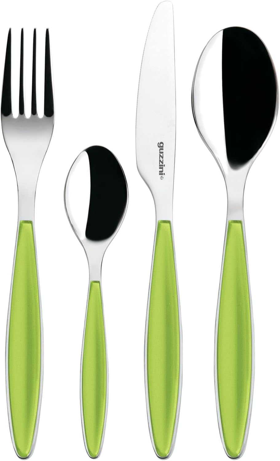 Guzzini - Feeling, service de couverts 24 pièces - Vert pomme Cuisine Naty Shop