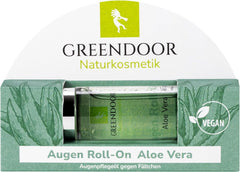 GREENDOOR Eye Roll-On Aloe Vera, sérum contour des yeux naturel anti-rides, 10 ml Cosmétiques et Beauté Naty Shop