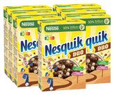 NESTLE Nesquik Duo, Céréales au Chocolat Noir et Blanc avec Farine Complète, Paquet de 7 x 325 Grammes Céréales Naty Shop