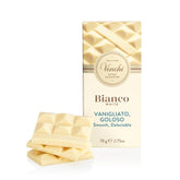 Venchi - Tablette de chocolat extra blanc, 78 g - à la vanille - Sans gluten