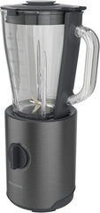 Grundig Delisia Novus SM 7140 Professioneller Standmixer, 1,5 Liter, 800 Watt, 6-Fach Edelstahlmesser Mit Zirkonium-Beschichtung, 5 Geschwindigkeitsstufen + Pulse-Funktion, Dark Inox/Edelstahl Bucatarie Naty Shop
