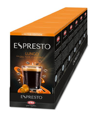 ESPRESTO Lungo Caramel Salé, compatible avec K-fee & ALDI EXPRESSI*, Café aromatisé, RFA zertifiziert, 96 Kapseln