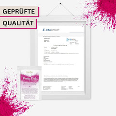 Pretty Pink Natürliche Lebensmittelfarbe Pulver Rosa (Roh Vegan) Pastel Rose Bis Intensiv Rosa-Rot - Essbare Farbe Für Lebensmittel Aus Früchten Und Gemüse - Colorant Alimentaire Naturel | Pureraw 5G Naty Boutique